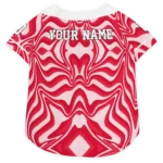 Personalized Atlanta Hawks Wavy Energy Red Dog Jersey