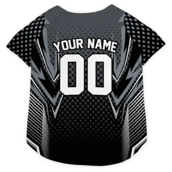 Personalized Brooklyn Nets Chevron Polka Black Dog Jersey