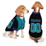 personalized-charlotte-hornets-tail-hem-teal-black-pet-jersey-best-selling.webp