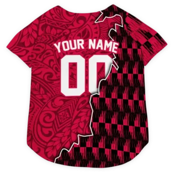 Personalized Chicago Bulls T-Rex Patterns Red Dog Jersey