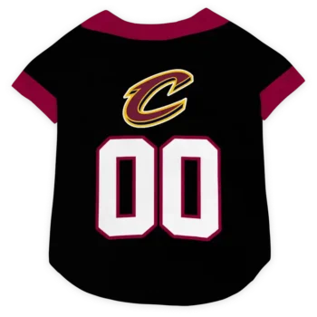 Personalized Cleveland Cavaliers Tuxedo Print Wine Black Dog Jersey
