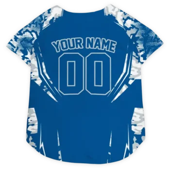 Personalized Dallas Mavericks Jersey Trim Blue Dog Jersey
