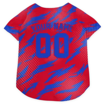 Personalized Detroit Pistons Lightning Streaks Red Dog Jersey