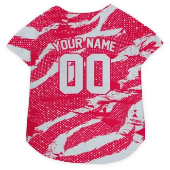 Personalized Houston Rockets Contrast Layers Red Dog Jersey