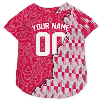 Personalized Houston Rockets T-Rex Patterns Red Dog Jersey