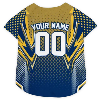 Personalized Indiana Pacers Chevron Polka Blue Dog Jersey