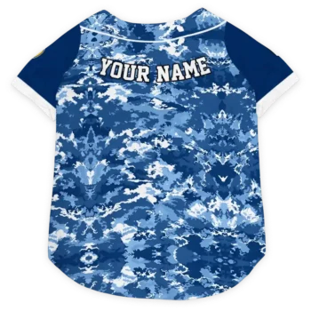 Personalized Indiana Pacers Daring Camo Blue Dog Jersey