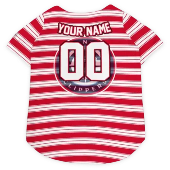 Personalized Los Angeles Clippers Button Front Red White Dog Jersey