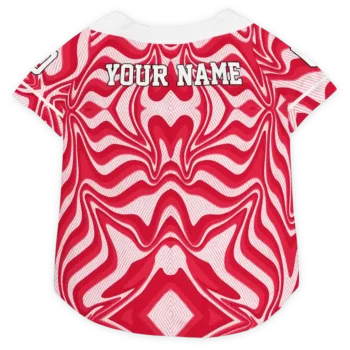 Personalized Los Angeles Clippers Wavy Energy Red Dog Jersey