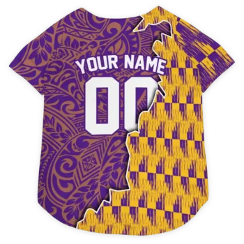 Personalized Los Angeles Lakers T-Rex Patterns Purple Dog Jersey