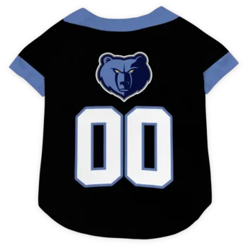 Personalized Memphis Grizzlies Tuxedo Print Blue Black Dog Jersey