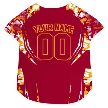 Personalized Miami Heat Jersey Trim Red Dog Jersey