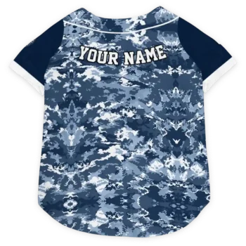Personalized Minnesota Timberwolves Daring Camo Midnight Blue Dog Jersey