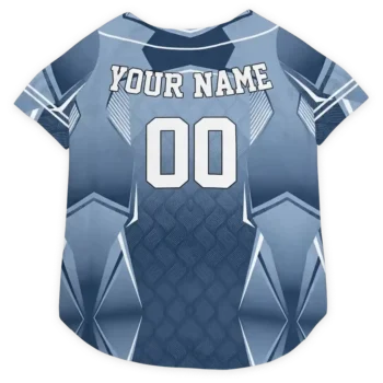 Personalized Minnesota Timberwolves Striped Collar Midnight Blue Dog Jersey