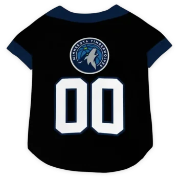 Personalized Minnesota Timberwolves Tuxedo Print Midnight Blue Black Dog Jersey