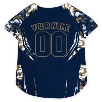 Personalized New Orleans Pelicans Jersey Trim Navy Dog Jersey