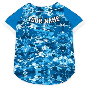 Personalized Oklahoma City Thunder Daring Camo Blue Dog Jersey