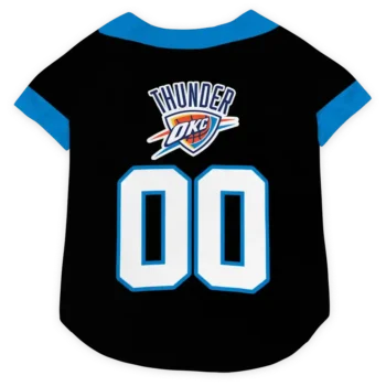 Personalized Oklahoma City Thunder Tuxedo Print Blue Black Dog Jersey