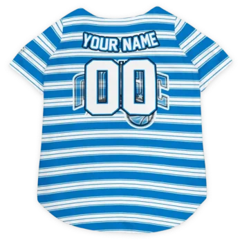 Personalized Orlando Magic Button Front Blue White Dog Jersey