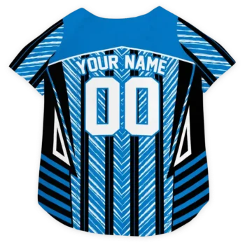 Personalized Orlando Magic Vivid Chevron Blue Dog Jersey