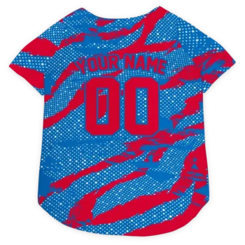 Personalized Philadelphia 76ers Contrast Layers Blue Dog Jersey