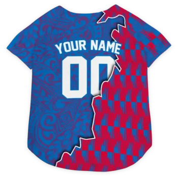 Personalized Philadelphia 76ers T-Rex Patterns Blue Dog Jersey