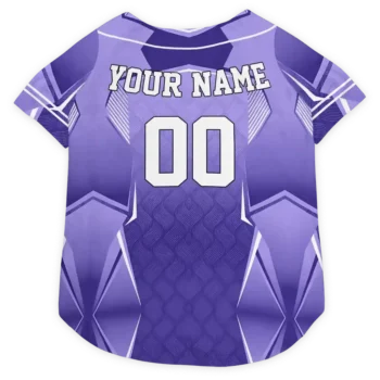 Personalized Phoenix Suns Striped Collar Purple Dog Jersey