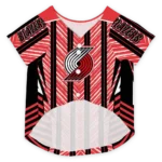 personalized-portland-trail-blazers-vivid-chevron-red-pet-jersey-best-selling.webp