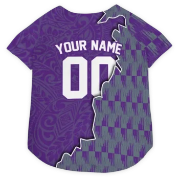 Personalized Sacramento Kings T-Rex Patterns Purple Dog Jersey