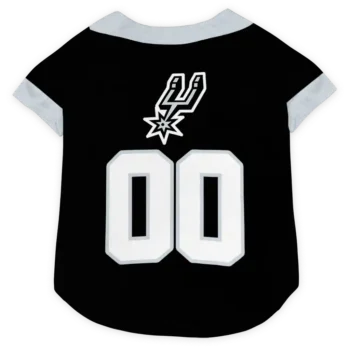 Personalized San Antonio Spurs Tuxedo Print Silver Black Dog Jersey