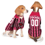 personalized-toronto-raptors-vivid-chevron-red-pet-jersey-best-selling.webp
