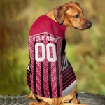 personalized-toronto-raptors-vivid-chevron-red-pet-jersey-best-selling.webp