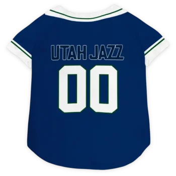 Personalized Utah Jazz Big Diamond Stripe Navy White Dog Jersey