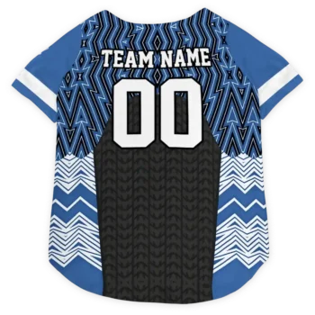 Personalized Utah Jazz Chevron Zigzag Navy Black Dog Jersey