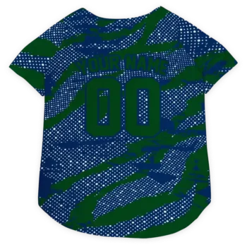 Personalized Utah Jazz Contrast Layers Navy Dog Jersey