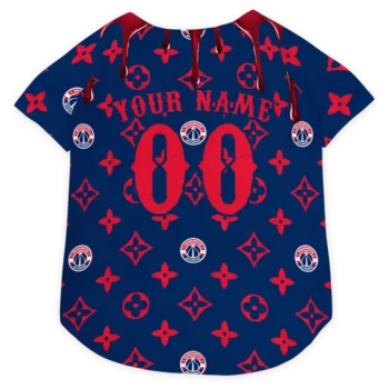 Personalized Washington Wizards Monogram Classic Blue Dog Jersey