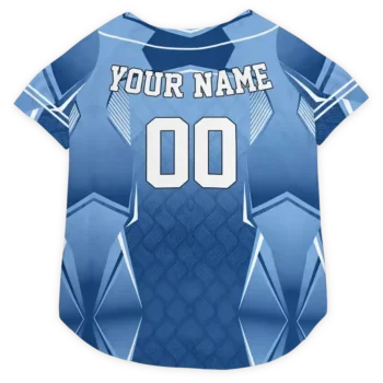 Personalized Washington Wizards Striped Collar Blue Dog Jersey