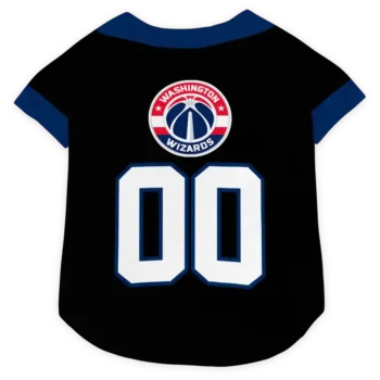 Personalized Washington Wizards Tuxedo Print Blue Black Dog Jersey